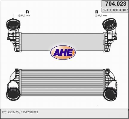 AHE 704.023 - Intercooler, échangeur cwaw.fr