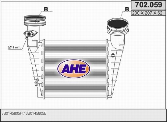 AHE 702.059 - Intercooler, échangeur cwaw.fr