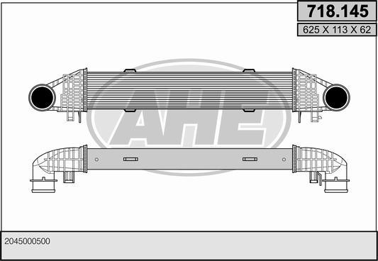 AHE 718.145 - Intercooler, échangeur cwaw.fr