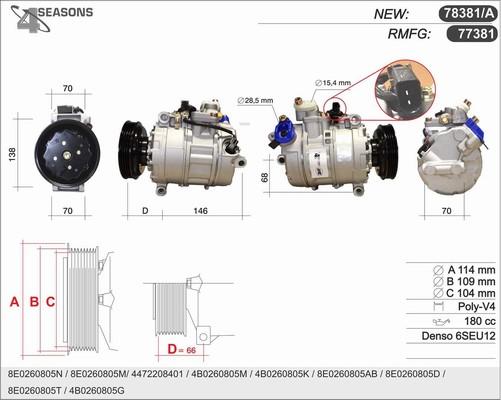 AHE 78381/A - Compresseur, climatisation cwaw.fr