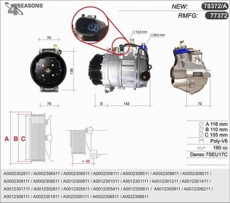 AHE 78372/A - Compresseur, climatisation cwaw.fr