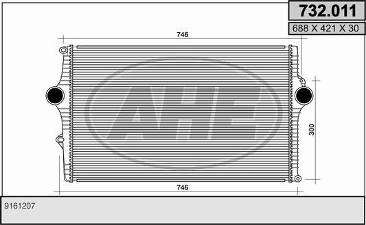 AHE 732.011 - Intercooler, échangeur cwaw.fr