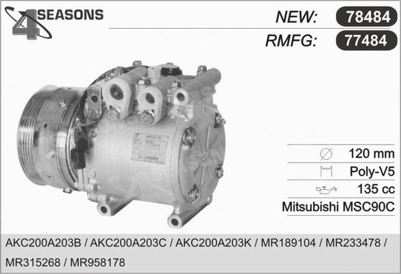 AHE 77484 - Compresseur, climatisation cwaw.fr