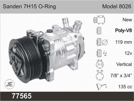 AHE 77565 - Compresseur, climatisation cwaw.fr