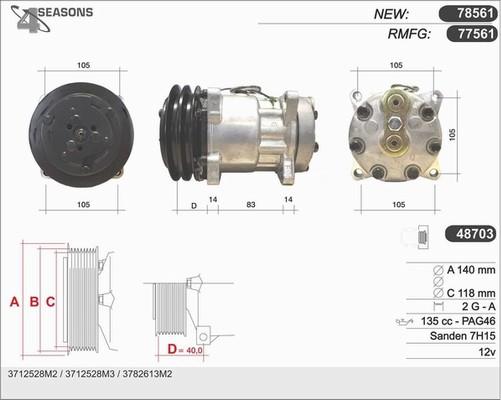 AHE 77561 - Compresseur, climatisation cwaw.fr