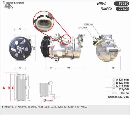 AHE 77620 - Compresseur, climatisation cwaw.fr