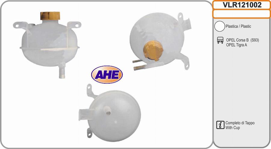 AHE VLR121002 - Vase d'expansion, liquide de refroidissement cwaw.fr