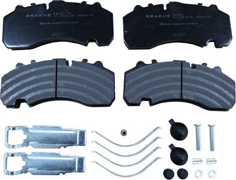 AIR FREN 21.29167K - Kit de plaquettes de frein, frein à disque cwaw.fr