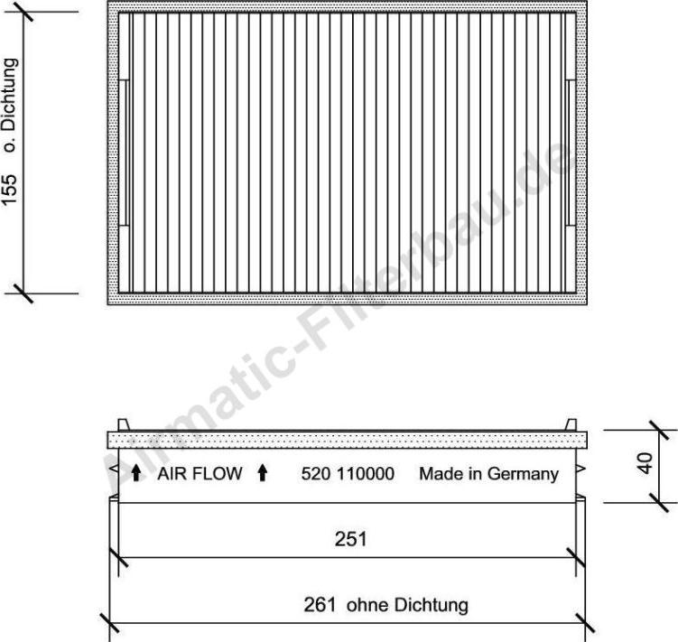 Airmatic IF0520 - Filtre, air de l'habitacle cwaw.fr