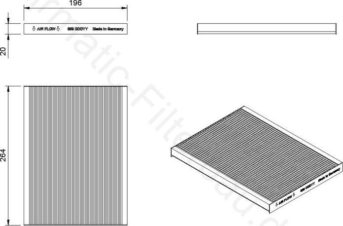 Airmatic IF0629 - Filtre, air de l'habitacle cwaw.fr