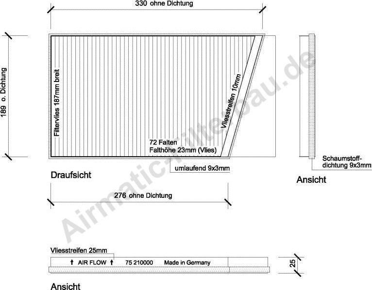 Airmatic IF0075RL - Filtre, air de l'habitacle cwaw.fr