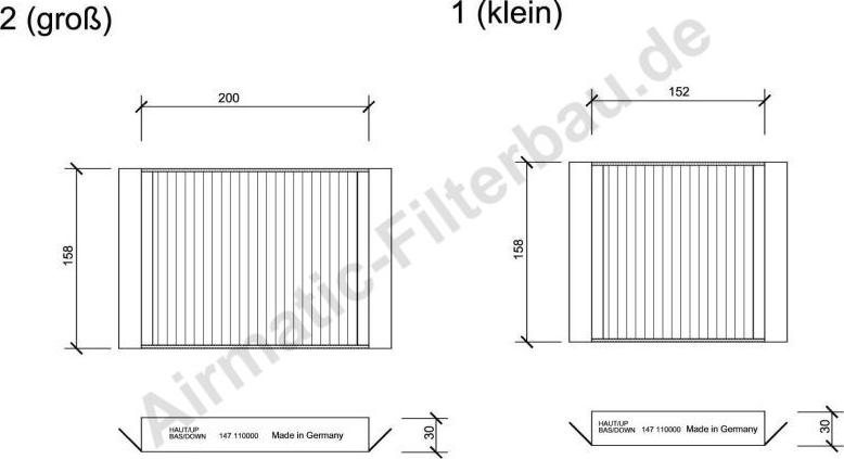 Airmatic IF0147S - Filtre, air de l'habitacle cwaw.fr