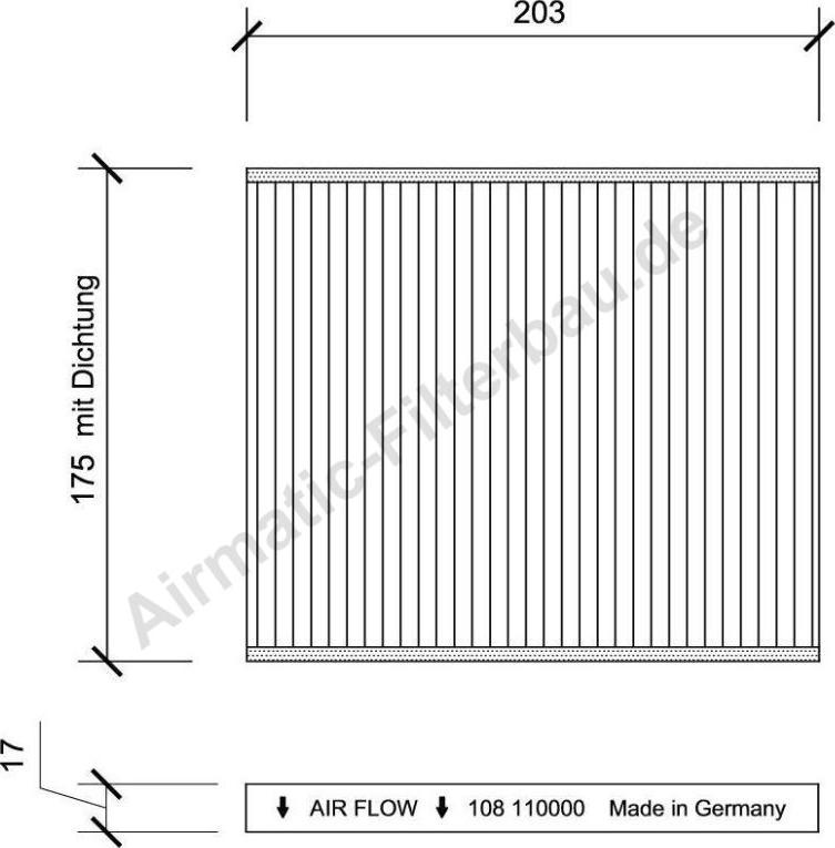 Airmatic IF0108 - Filtre, air de l'habitacle cwaw.fr