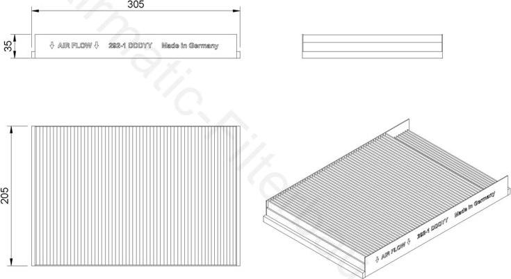 Airmatic IF0292-1 - Filtre, air de l'habitacle cwaw.fr