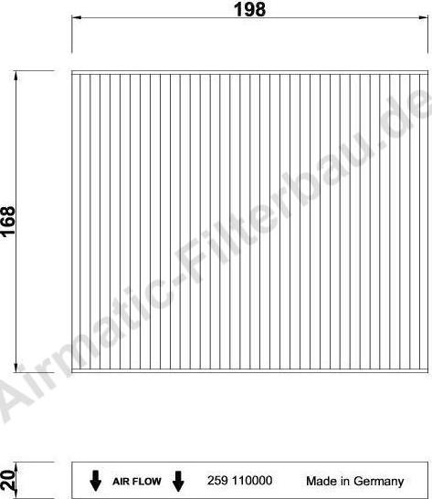 Airmatic IF0259 - Filtre, air de l'habitacle cwaw.fr