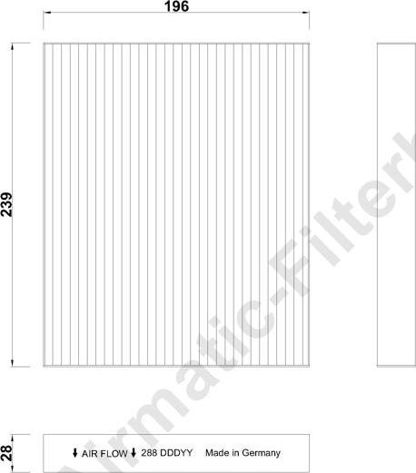 Airmatic IF0288 - Filtre, air de l'habitacle cwaw.fr