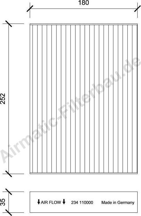 Airmatic IF0234 - Filtre, air de l'habitacle cwaw.fr