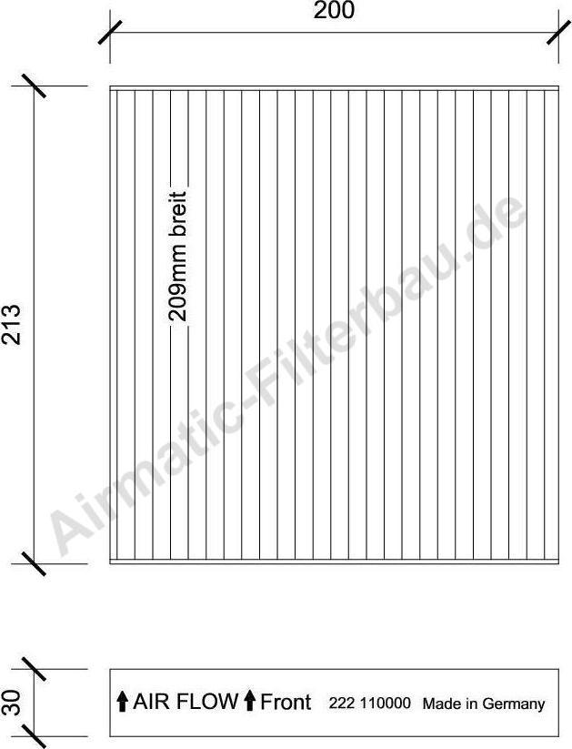 Airmatic IF0222 - Filtre, air de l'habitacle cwaw.fr