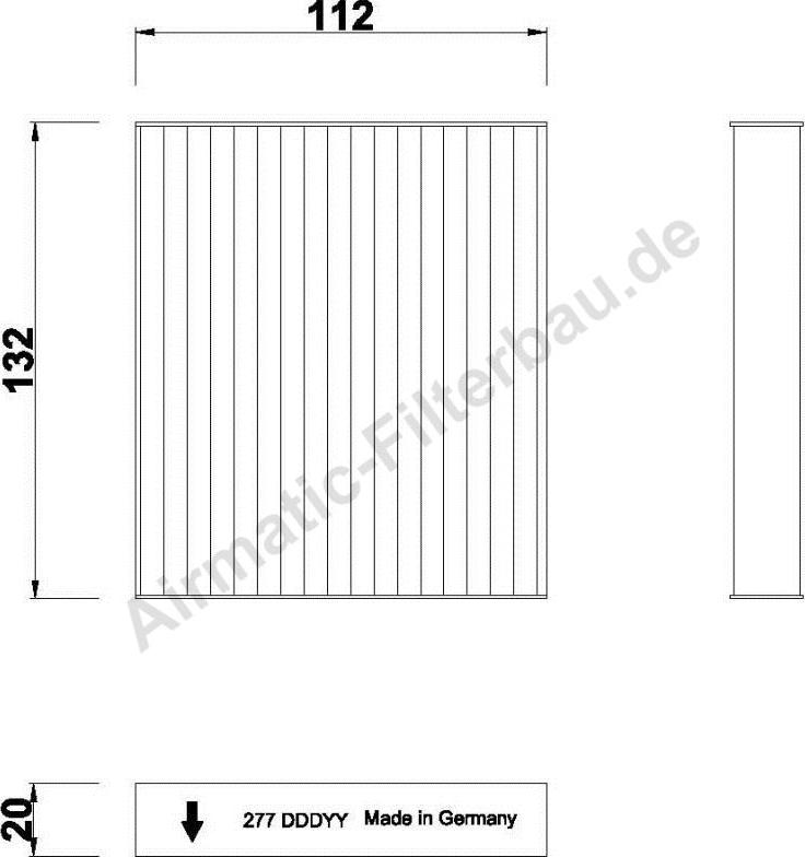 Airmatic IF0277 - Filtre, air de l'habitacle cwaw.fr