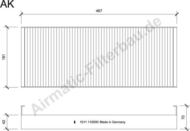 Airmatic IF1511 - Filtre, air de l'habitacle cwaw.fr