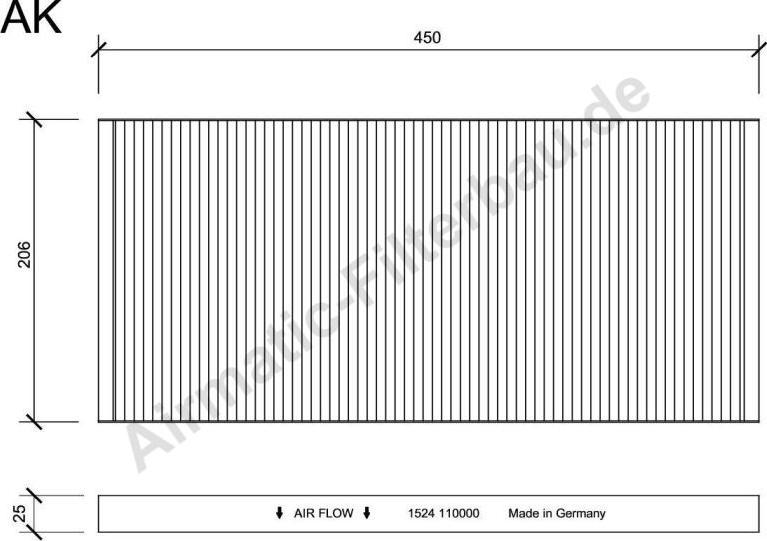 Airmatic IF1524 - Filtre, air de l'habitacle cwaw.fr