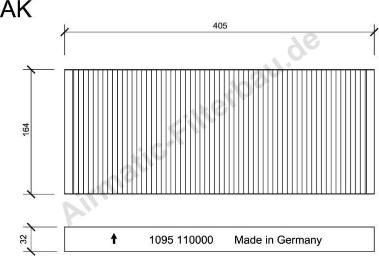 Airmatic IF1095 - Filtre, air de l'habitacle cwaw.fr