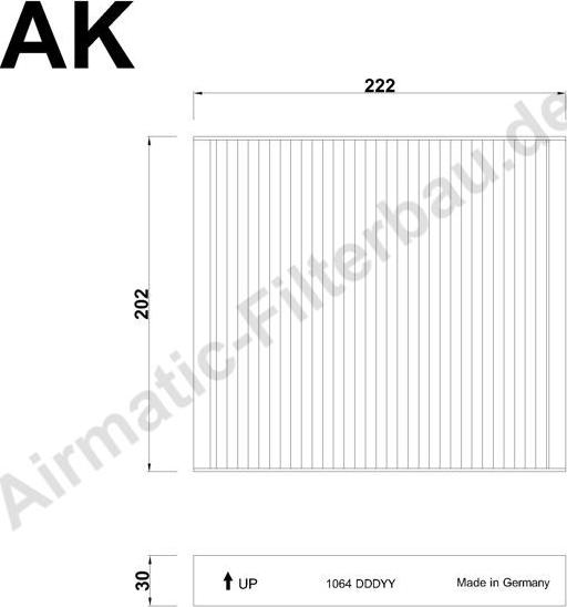 Airmatic IF1064 - Filtre, air de l'habitacle cwaw.fr