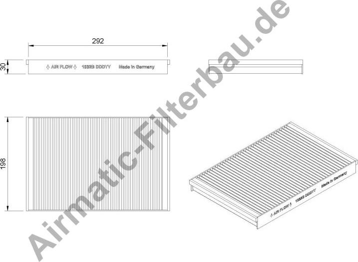 Airmatic IF1032B - Filtre, air de l'habitacle cwaw.fr