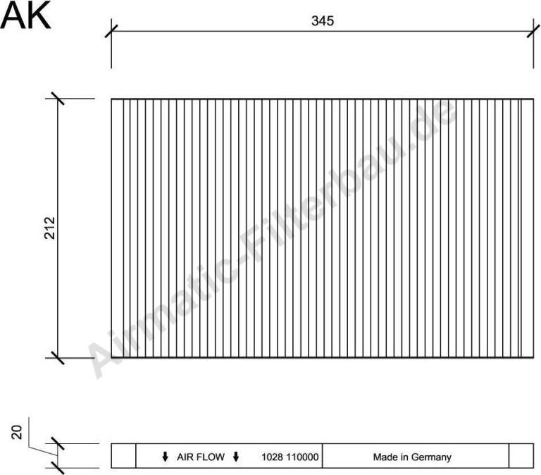 Airmatic IF1028 - Filtre, air de l'habitacle cwaw.fr