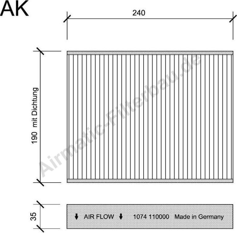 Airmatic IF1074B - Filtre, air de l'habitacle cwaw.fr