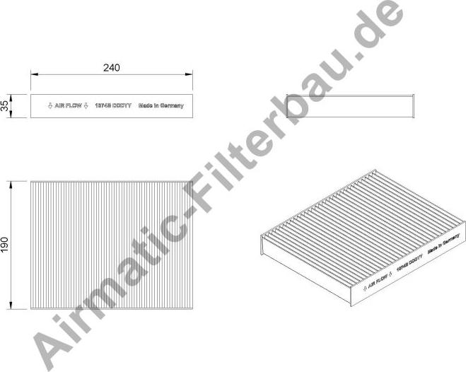 Airmatic IF1074P - Filtre, air de l'habitacle cwaw.fr