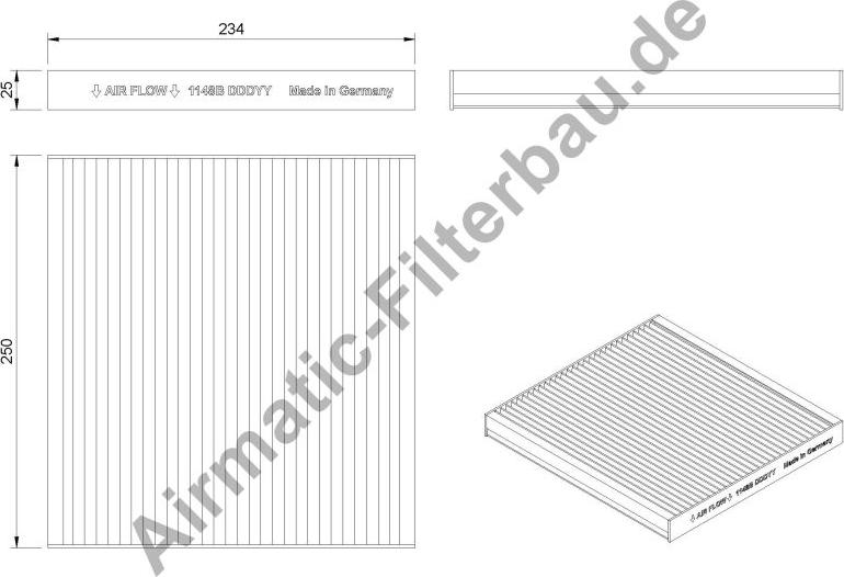 Airmatic IF1148B - Filtre, air de l'habitacle cwaw.fr