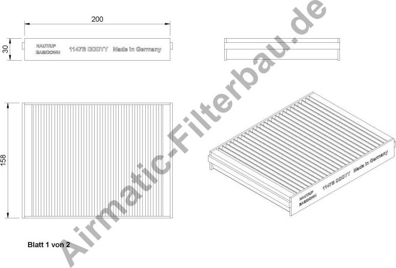 Airmatic IF1147SB - Filtre, air de l'habitacle cwaw.fr