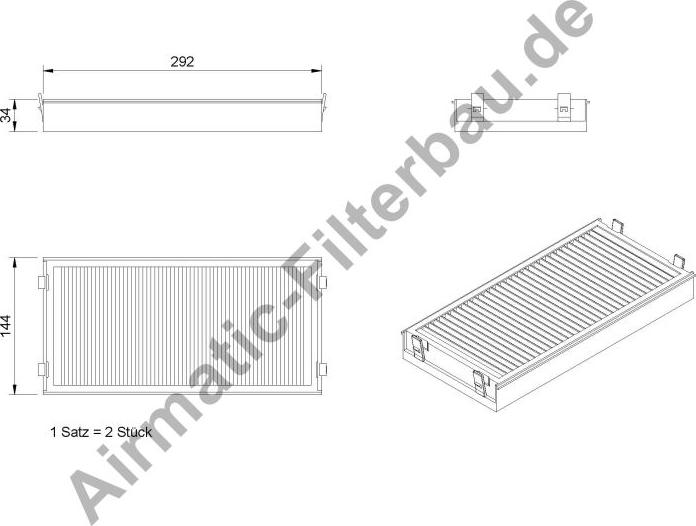 Airmatic IF1164SB - Filtre, air de l'habitacle cwaw.fr