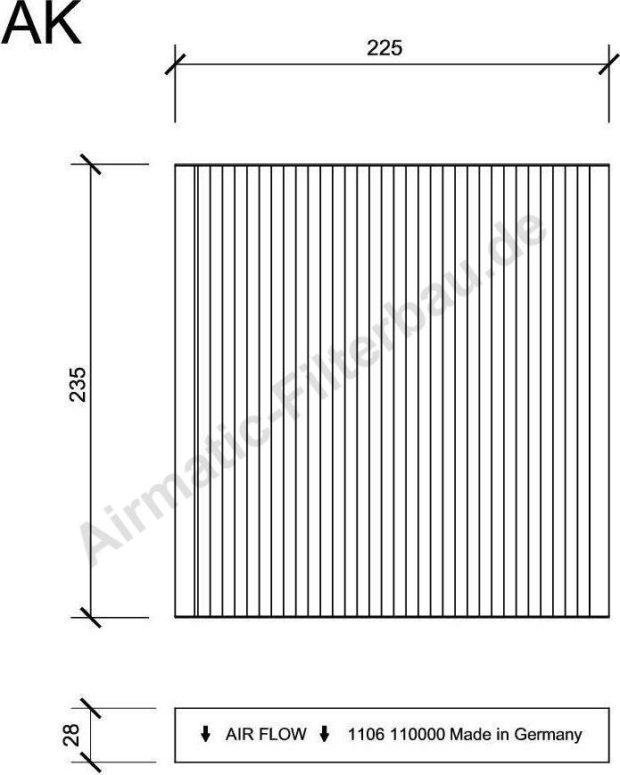 Airmatic IF1106 - Filtre, air de l'habitacle cwaw.fr