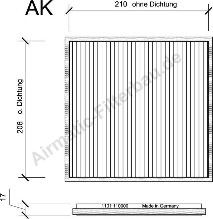 Airmatic IF1101 - Filtre, air de l'habitacle cwaw.fr