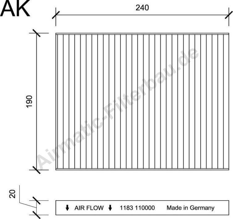 Airmatic IF1183P - Filtre, air de l'habitacle cwaw.fr