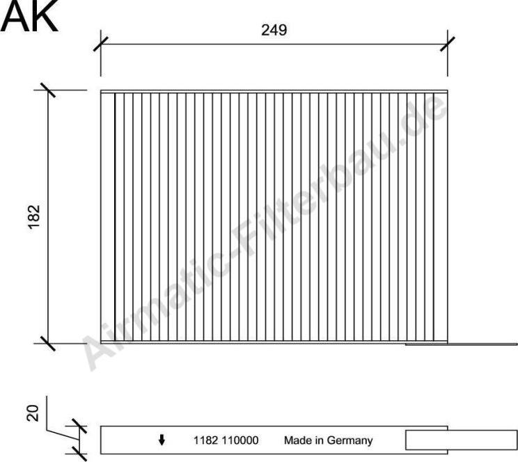 Airmatic IF1182 - Filtre, air de l'habitacle cwaw.fr