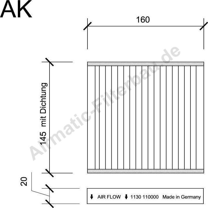 Airmatic IF1130 - Filtre, air de l'habitacle cwaw.fr