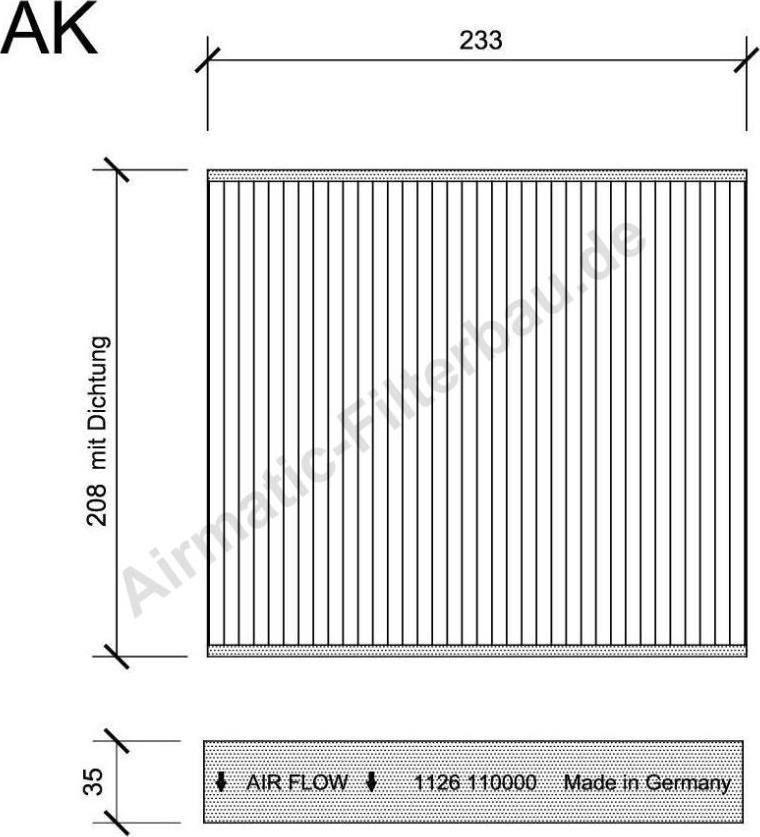 Airmatic IF1126P - Filtre, air de l'habitacle cwaw.fr