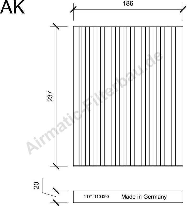 Airmatic IF1171 - Filtre, air de l'habitacle cwaw.fr