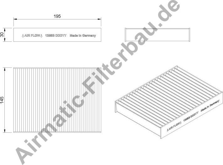 Airmatic IF1258B - Filtre, air de l'habitacle cwaw.fr