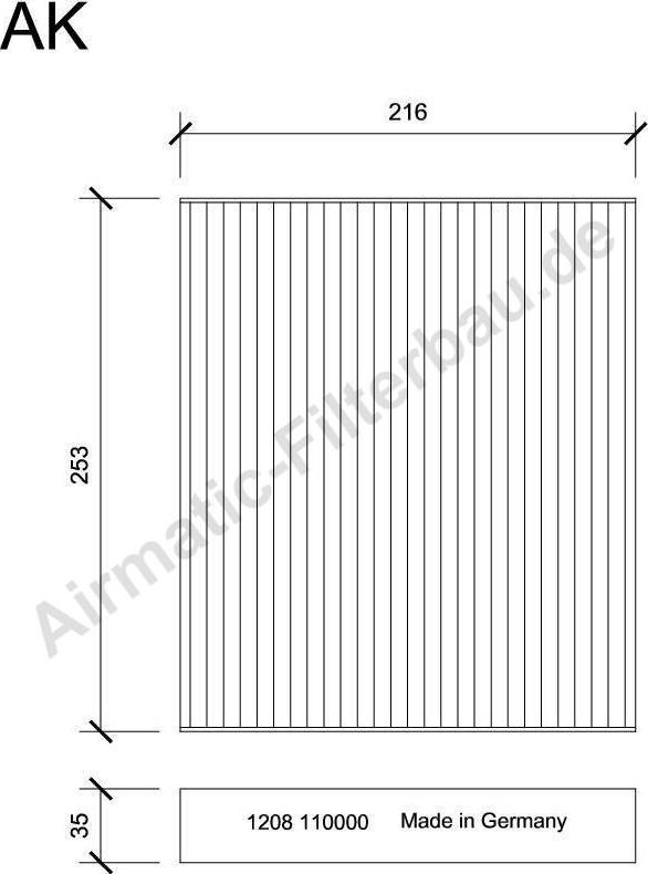 Airmatic IF1208 - Filtre, air de l'habitacle cwaw.fr