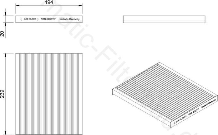 Airmatic IF1289 - Filtre, air de l'habitacle cwaw.fr