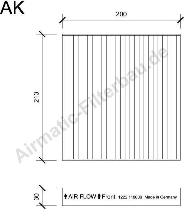 Airmatic IF1222 - Filtre, air de l'habitacle cwaw.fr