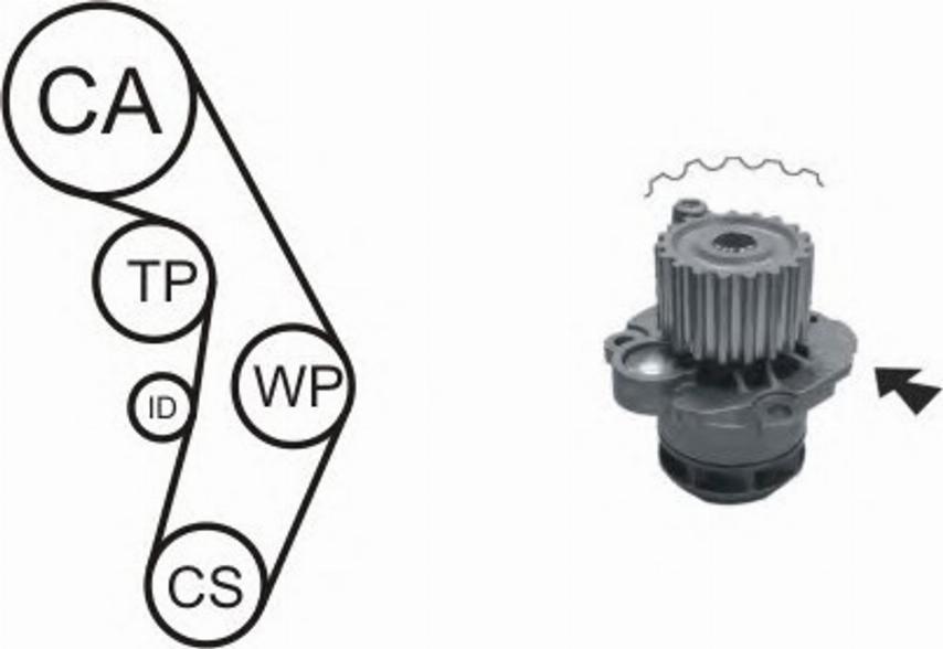 Airtex WPK-177602 - Pompe à eau cwaw.fr