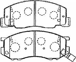 AISIN A1N096 - Kit de plaquettes de frein, frein à disque cwaw.fr