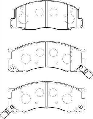 AISIN A1N093 - Kit de plaquettes de frein, frein à disque cwaw.fr