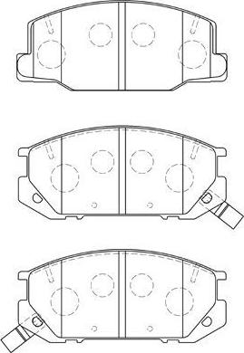 AISIN A1N092 - Kit de plaquettes de frein, frein à disque cwaw.fr