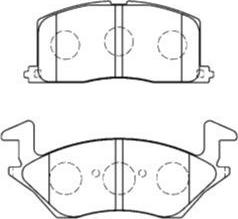 AISIN A1N043 - Kit de plaquettes de frein, frein à disque cwaw.fr